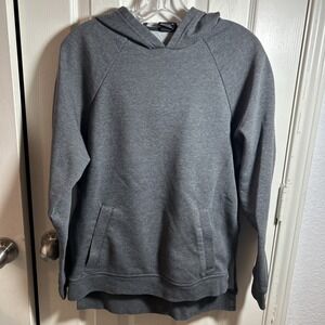 Nike Women's Dri Fit Long Versa Vented Hem Gray Hoodie 862756-071 Size S